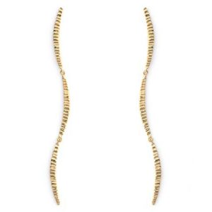 luna ロングピアス ※イヤリングに変更し着用